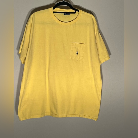 Vintage Polo Ralph Lauren Pocket Tee T-Shirt XL Single-Stitch Made in USA (F) - Picture 1 of 9